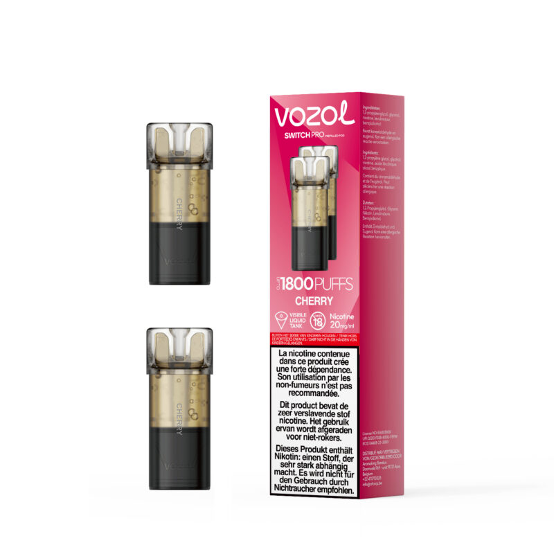Vozol Switch Pro Prefilled Pod Cherry (Cherry Ice) (2 x 20 mg/ml) 5 pack