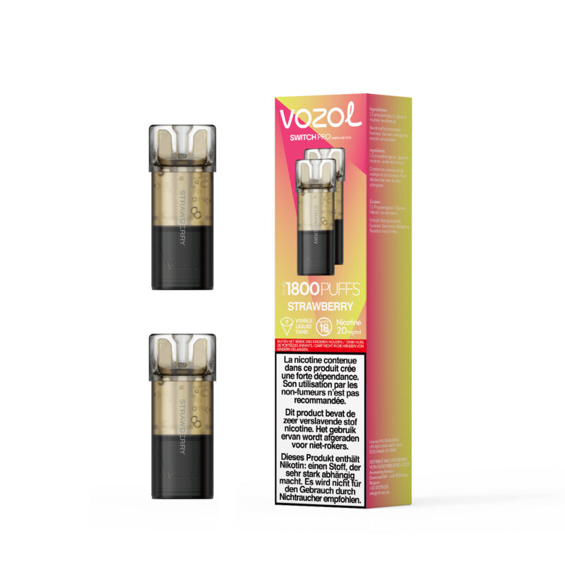 Vozol Switch Pro Prefilled Pod Strawberry (Strawberry Kiwi) (2 x 20 mg/ml) 5 pack