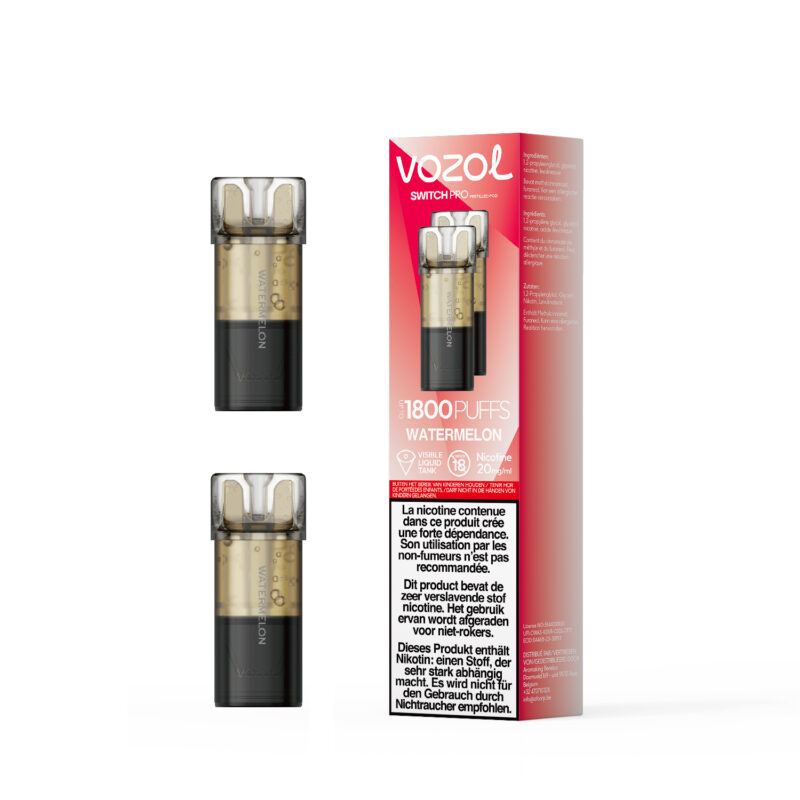 Vozol Switch Pro Prefilled Pod Watermelon (Strawberry Watermelon) (2 x 20 mg/ml) 5 pack