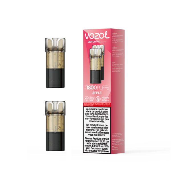 Vozol Switch Pro Prefilled Pod Apple (Apple Peach) (2 x 20 mg/ml) 5 pack