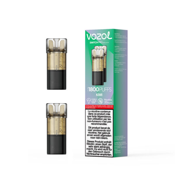 Vozol Switch Pro Prefilled Pod Kiwi (Kiwi Passionfruit Guava) (2 x 20 mg/ml) 5 pack